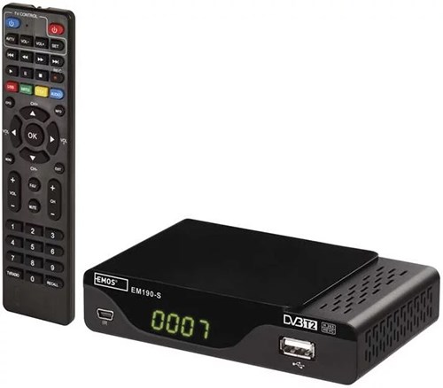 Emos DVB-T2 EM190-S HD HEVC H265 Funkce